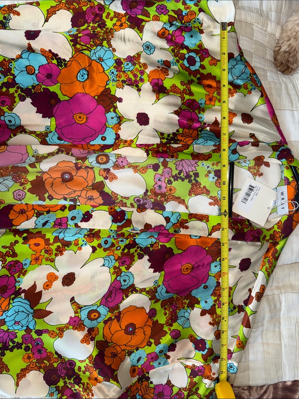WRAY Floral Silk Belted Robe - Multi - Picture 6 of 7
